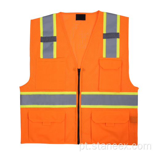 Colete de segurança da Ansi Classe 2 Hi-Vis com bolso